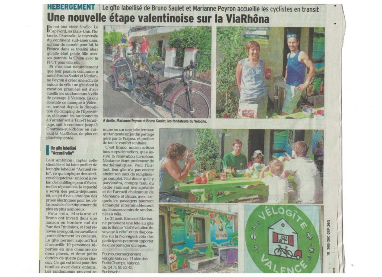 Velo Gite Valence Valence  Zewnętrze zdjęcie